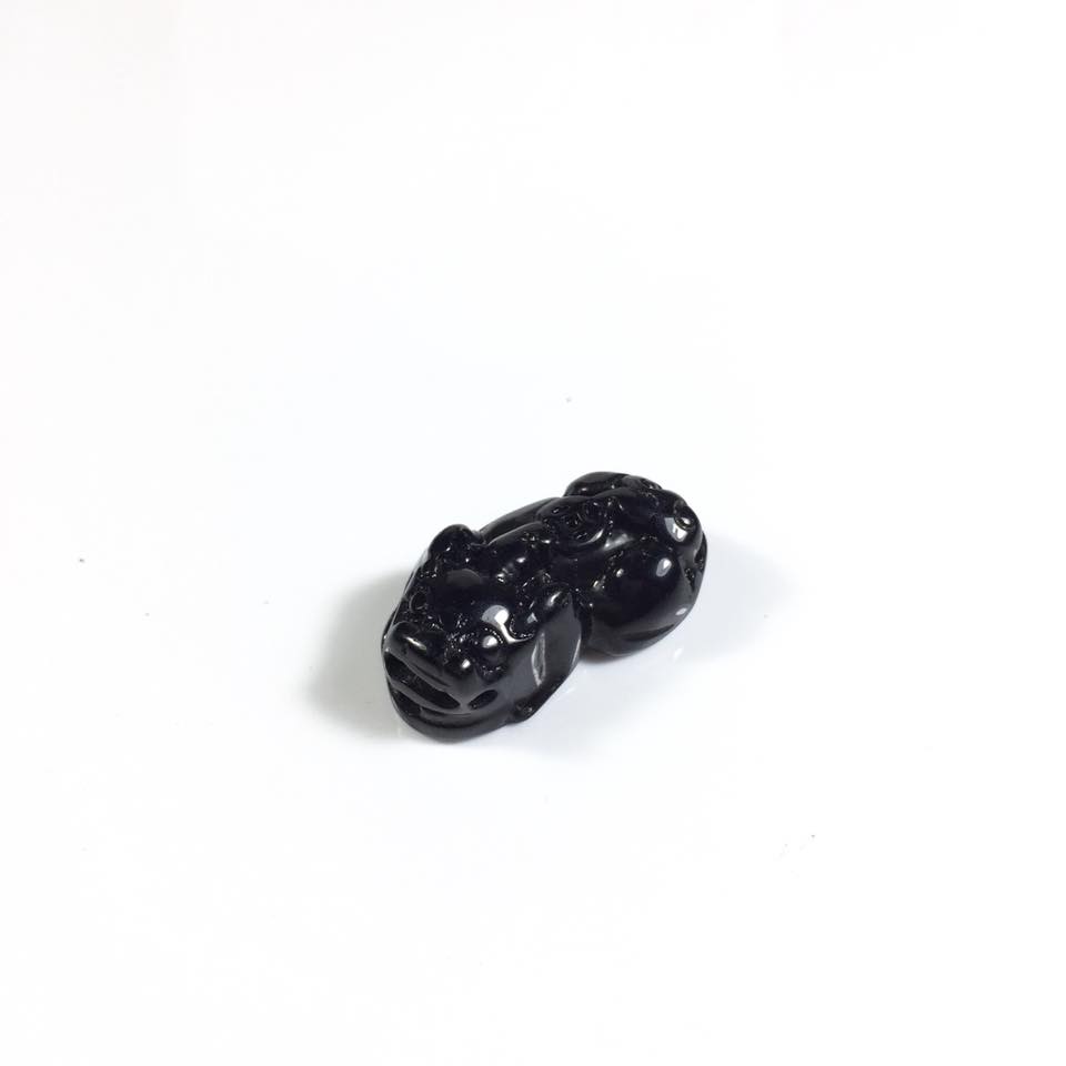 Mặt dây chuyền Tỳ Hưu đá Obsidian